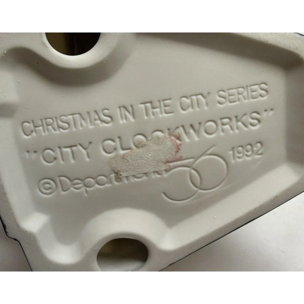 Department 56 Christmas in the City Series City Clockworks Heritage Village 1992